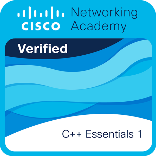 Cisco C++ Essentials 1 Badge